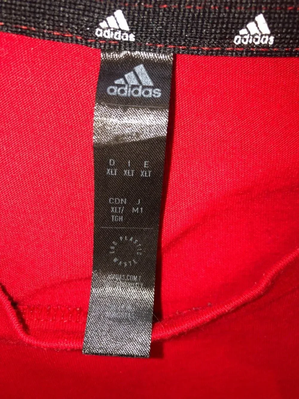 Adidas Athletic Performance Crew Neck T-Shirt Men Moisture Wicking Red XLT